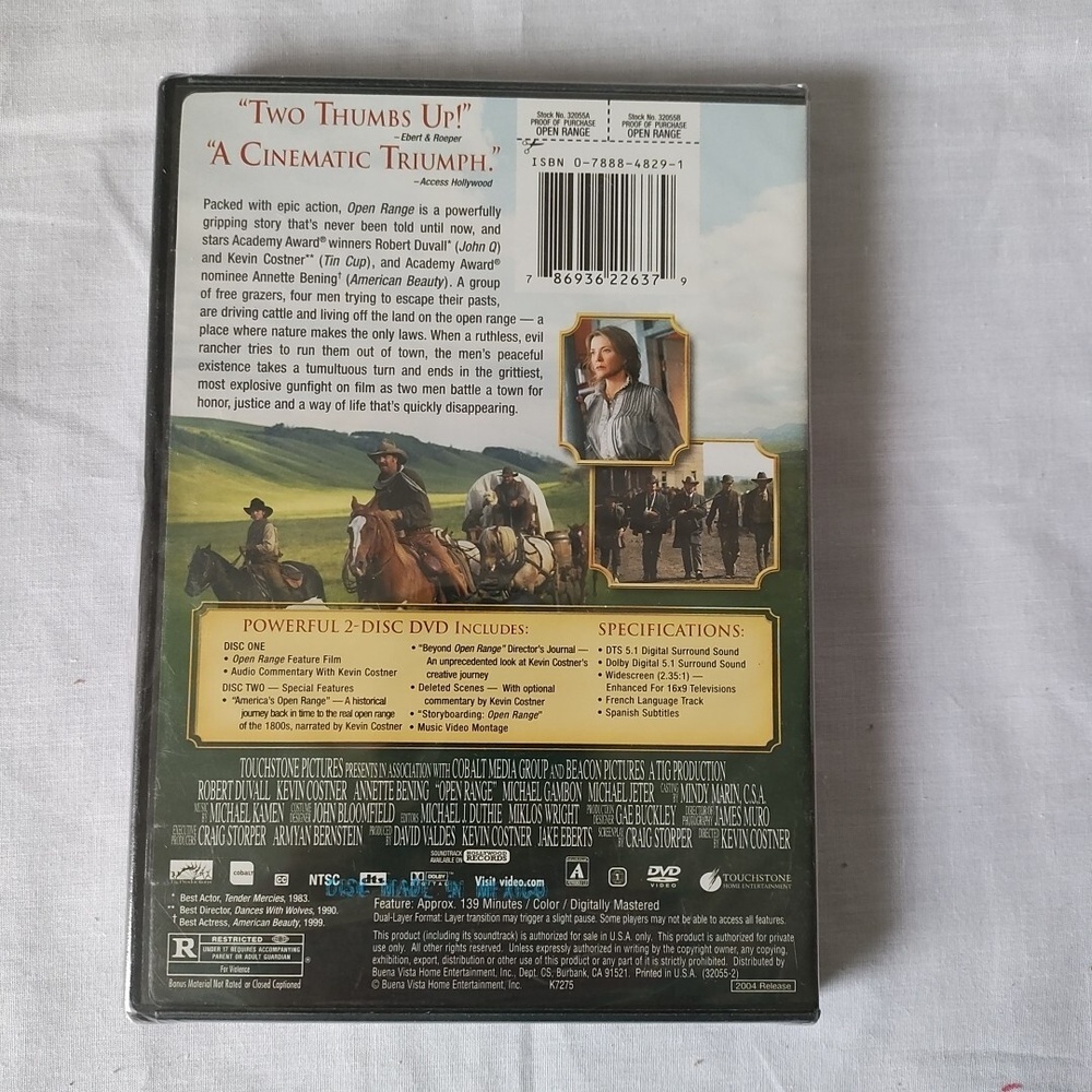 Touchstone Pictures Open Range Kevin Costner Film 2Disc Collectors Edition DVD - Picture 6 of 8